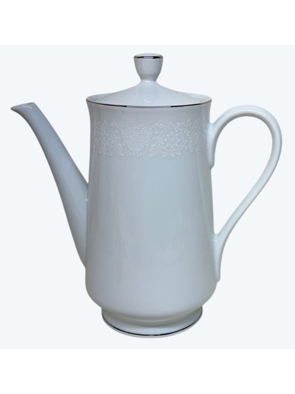 Crown Victoria Fine China Lovelace Coffee Pot with Lid Japan